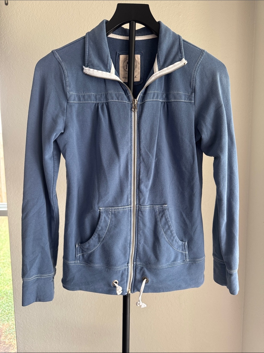 Merona Dusty Blue Full-Zip Hoodie